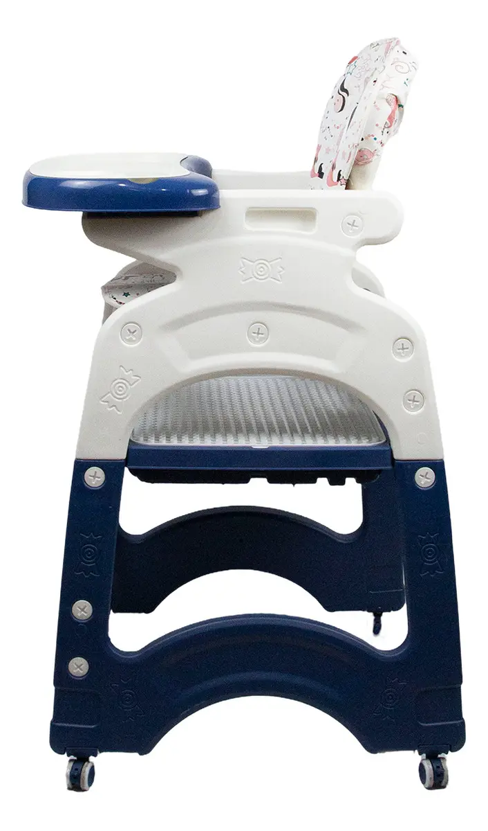 Silla De Comer Bebe Dakota 3en1 Alta Multifunción Mesa Portátil Baby Azul