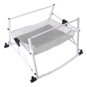Cuna Mecedora Desmontable Dakota Mosquitero Multifunción Color Gris Liso