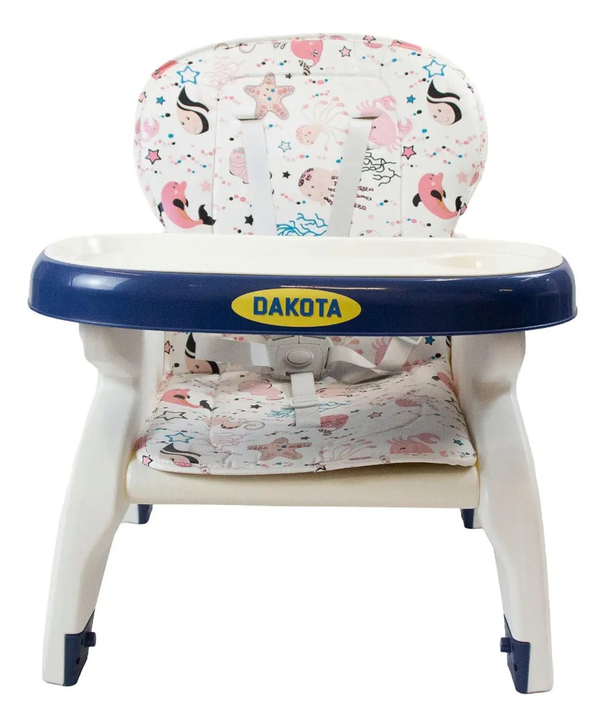 Silla De Comer Bebe Dakota 3en1 Alta Multifunción Mesa Portátil Baby Azul