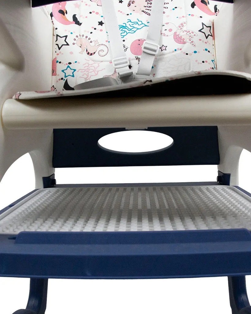 Silla De Comer Bebe Dakota 3en1 Alta Multifunción Mesa Portátil Baby Azul