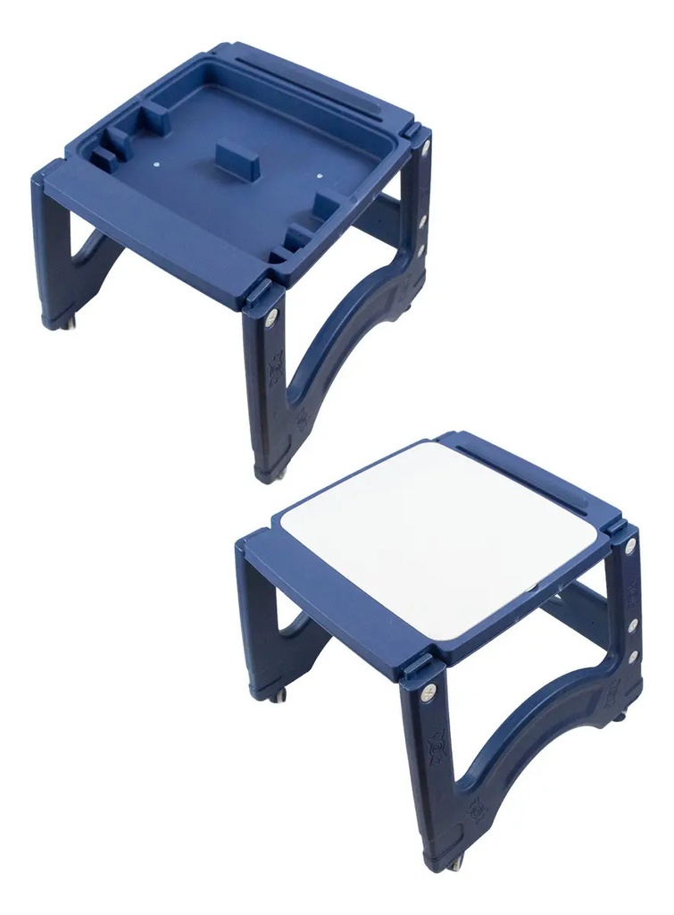 Silla De Comer Bebe Dakota 3en1 Alta Multifunción Mesa Portátil Baby Azul