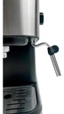 Cafetera Espresso 20 Bares Dakota Con Espumador De Leche + 2 Tazas Doble Vidrio 250 Ml Para Café Molido Gris Con Negro