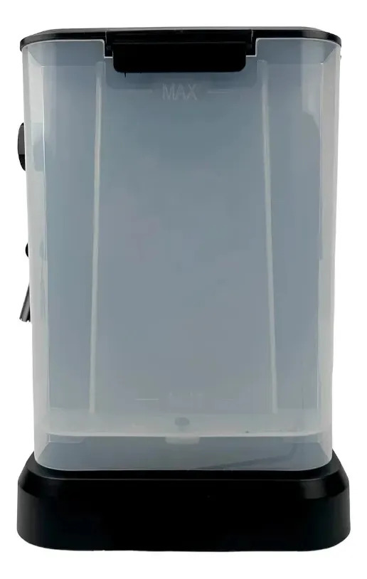 Cafetera Espresso 20 Bares Dakota Con Espumador De Leche + 2 Tazas Doble Vidrio 250 Ml Para Café Molido Gris Con Negro