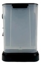 Cafetera Espresso 20 Bares Dakota Con Espumador De Leche + 2 Tazas Doble Vidrio 250 Ml Para Café Molido Gris Con Negro