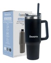 Vaso Térmico 1.2lt Dakota Acero Inoxidable Con Tapa Sorbete Color Negro Liso