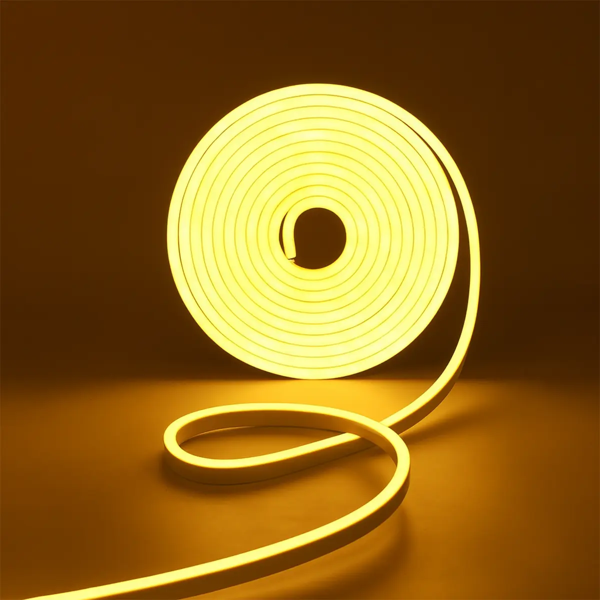 Combo 4 Tiras Led Manguera Neón Dakota 5m Blanca Cálida 120leds Interior Exterior Blanco Cálido