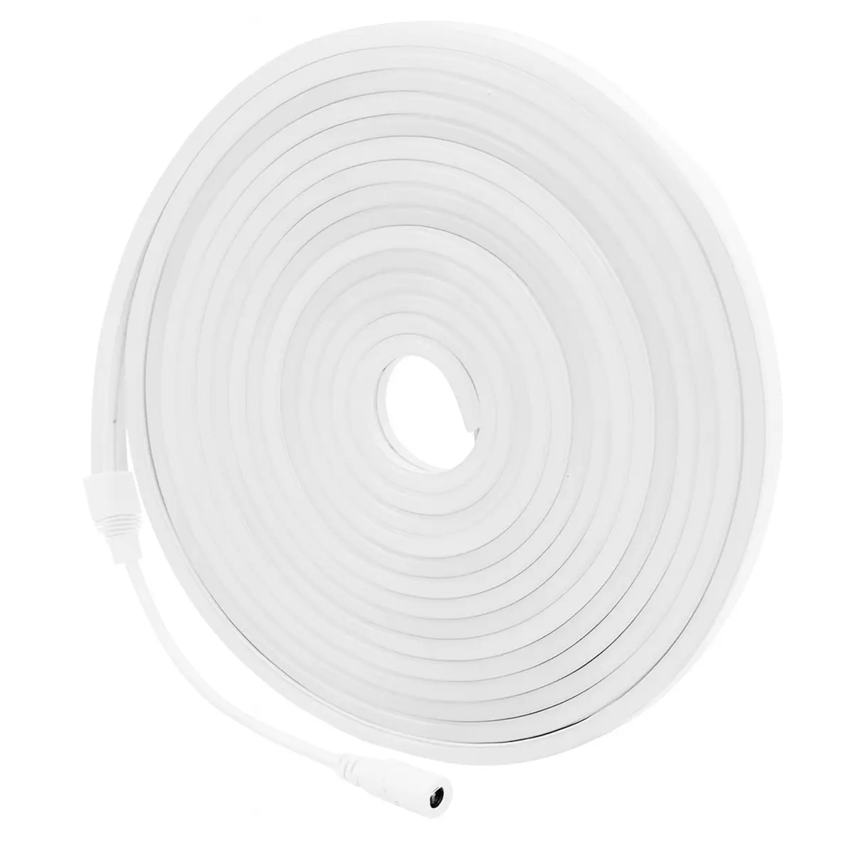 Combo 4 Tiras Led Manguera Neón Dakota 5m Blanca Cálida 120leds Interior Exterior Blanco Cálido