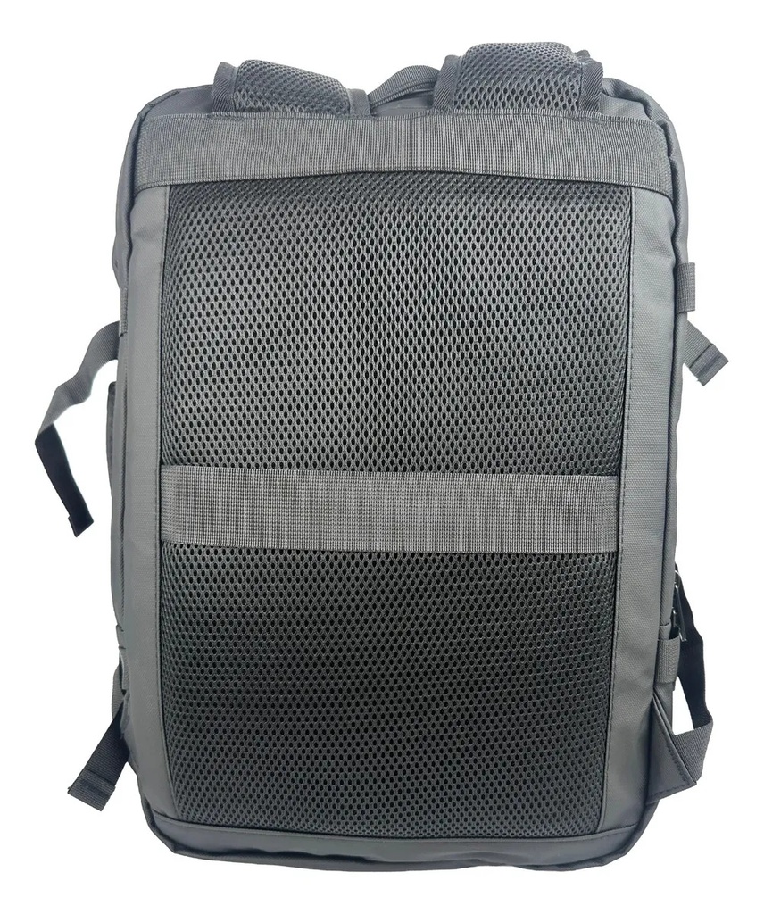 Mochila Viaje De Mano Carry On Dakota Compartimiento Calzados Notebook Negro Liso