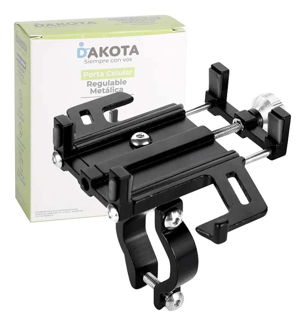 Soporte Celular Bicicletas  Dakota Aluminio Metal Negro