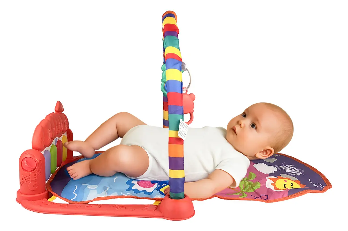 Gimnasio Piano Manta Bebe Multifuncional Desmontable Con Luz Y Sonido