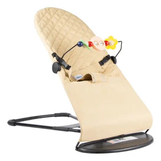 Silla Mecedora Bouncer Con Juguete Para Bebés Dakota Bbmec01 Color Beige Liso