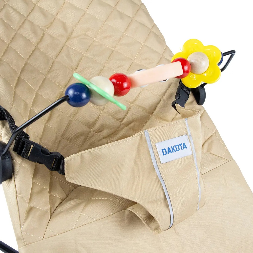 Silla Mecedora Bouncer Con Juguete Para Bebés Dakota Bbmec01 Color Beige Liso