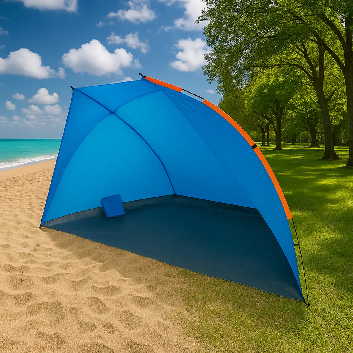 Carpa 2 Personas Impermeable Playa Fácil Armado Dakota Ca02 Color Azul