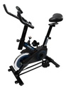 Bicicleta Fija Spinning 150kg Reforzada Dakota Bluetooth 6kg Color Negro