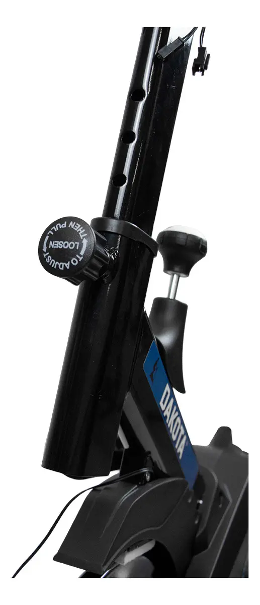 Bicicleta Fija Spinning 150kg Reforzada Dakota Bluetooth 6kg Color Negro