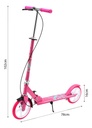 Monopatín Infantil Dakota Con Freno De Mano Hierro Reforzado Hasta 45 Kg Color Rosa