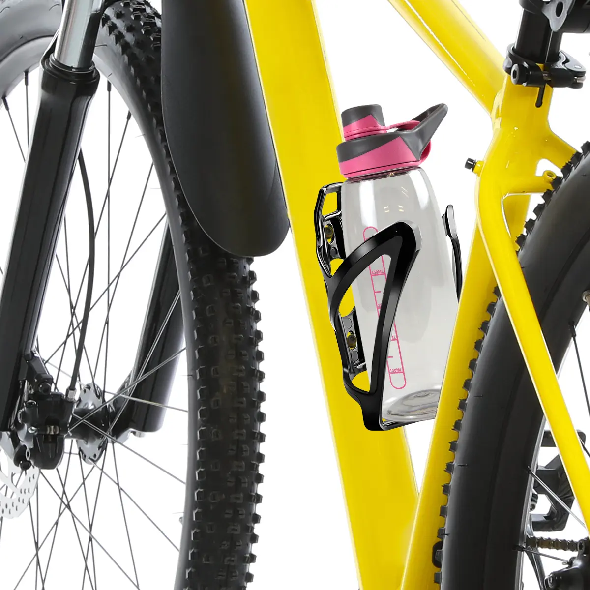 Porta Caramañola Botella Bicicleta Dakota Universal Ultra Liviana Color Negro