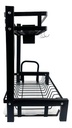 Escurridor De Platos Dakota 2 Niveles Para 11 Platos Acero Niquelado Negro