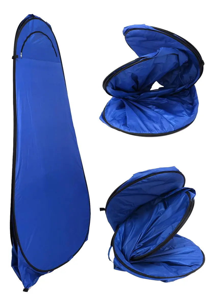 Carpa Baño Vestidor Autoarmable Playa Dakota 110x110x190cm Color Azul