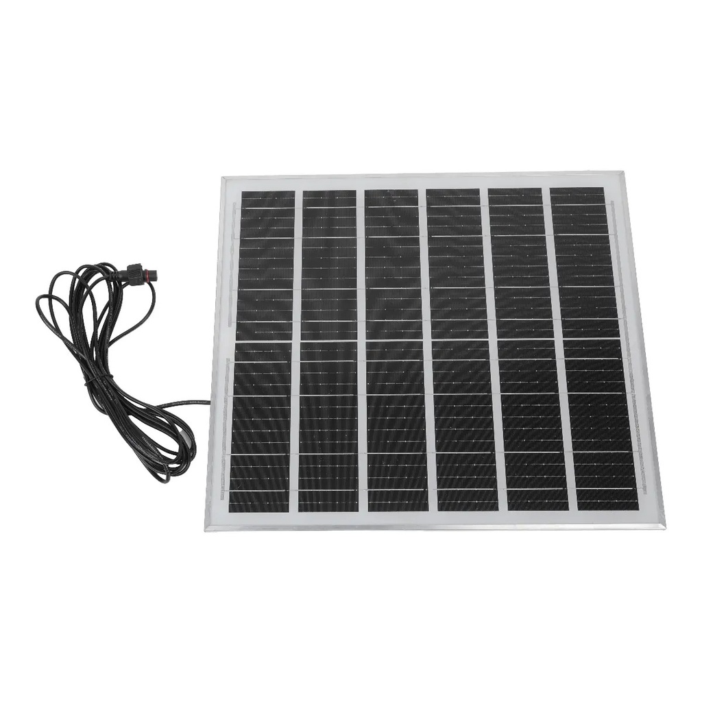 Reflector Solar Led 300w Dakota Para Exterior Con Panel Solar + Control Remoto Negro Blanco Frío