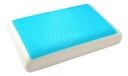 Almohada Inteligente Con Gel Dakota Viscoelástica Soporte Firme 40x60 Blanco Y Celeste Blanco/celeste