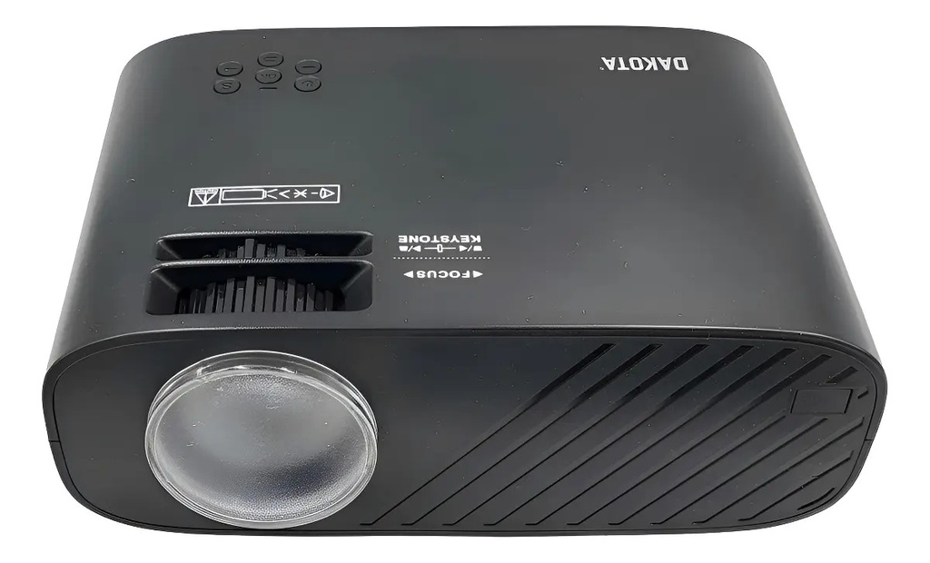 Proyector Portatil Led Dakota 4000lm Hdmi 720p Mirrorlink Blanco