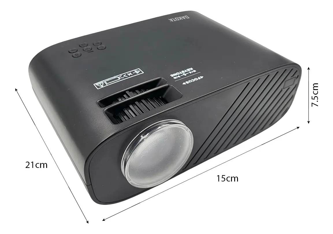 Proyector Portatil Led Dakota 4000lm Hdmi 720p Mirrorlink Blanco