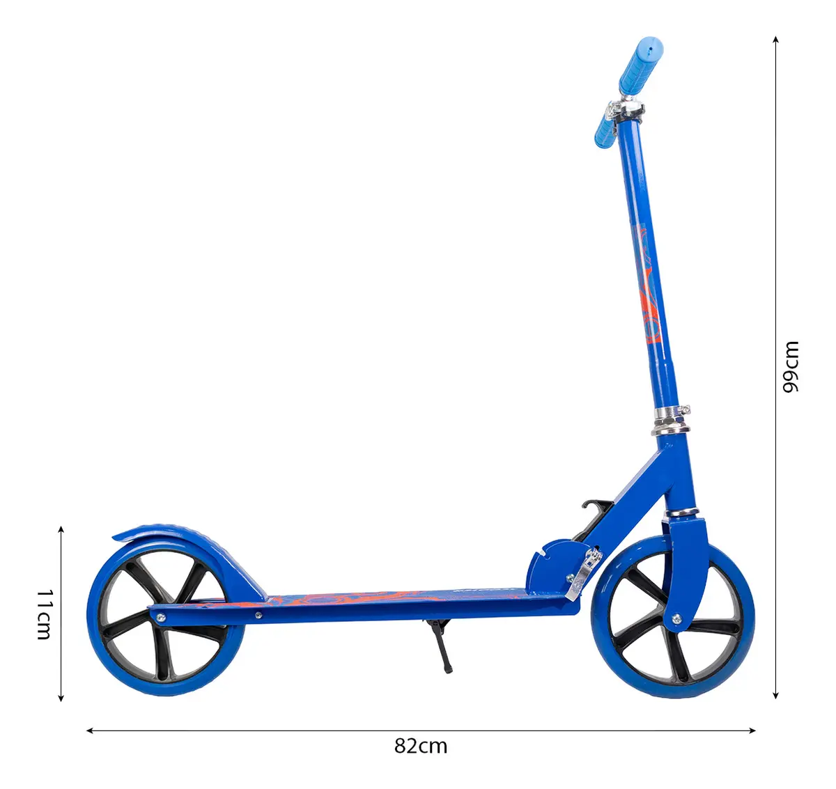 Monopatín Infantil Dakota Con Freno Trasero Hierro Reforzado Hasta 45 Kg Color Azul