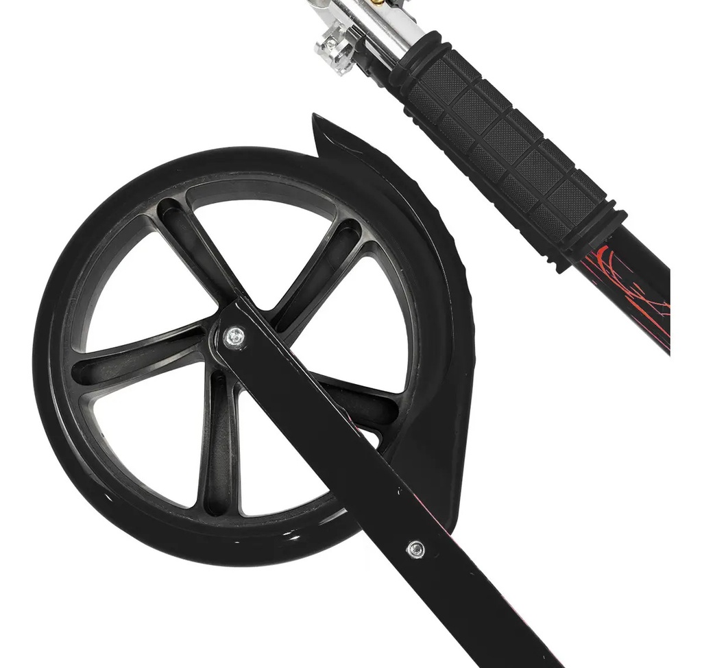 Monopatín Infantil Dakota Con Freno Trasero Hierro Reforzado Hasta 45 Kg Color Negro
