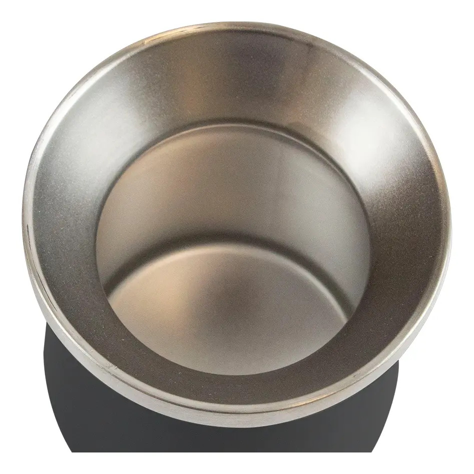 Mate Termico De Acero Inoxidable Dakota M250ss Con Bombilla De Regalo Color Negro