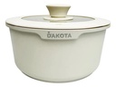 Set Batería Cocina 10 Piezas Dakota Cacerolas Mangos Desmontables Crema