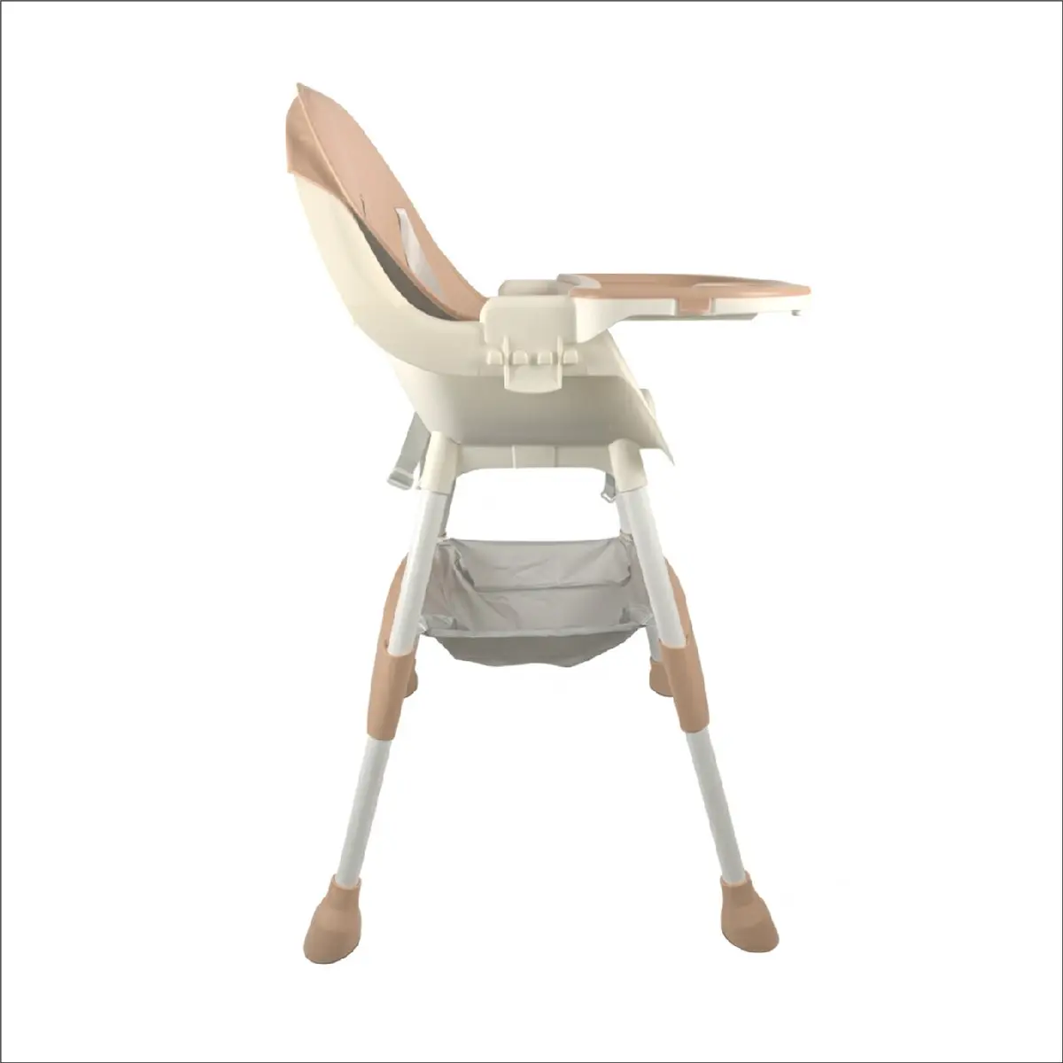 Silla De Comer Bebe 2en1 Portatil Alta Mesa Ajustable Beige Dakota