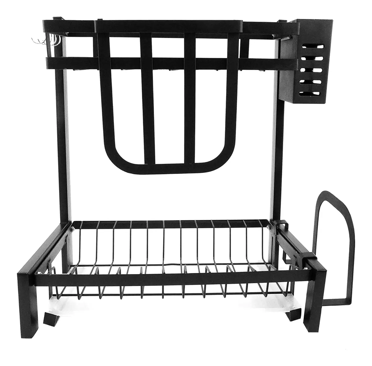 Escurridor Seca Platos Ep20 Dakota Acero 2 Niveles Cocina Color Negro Mate