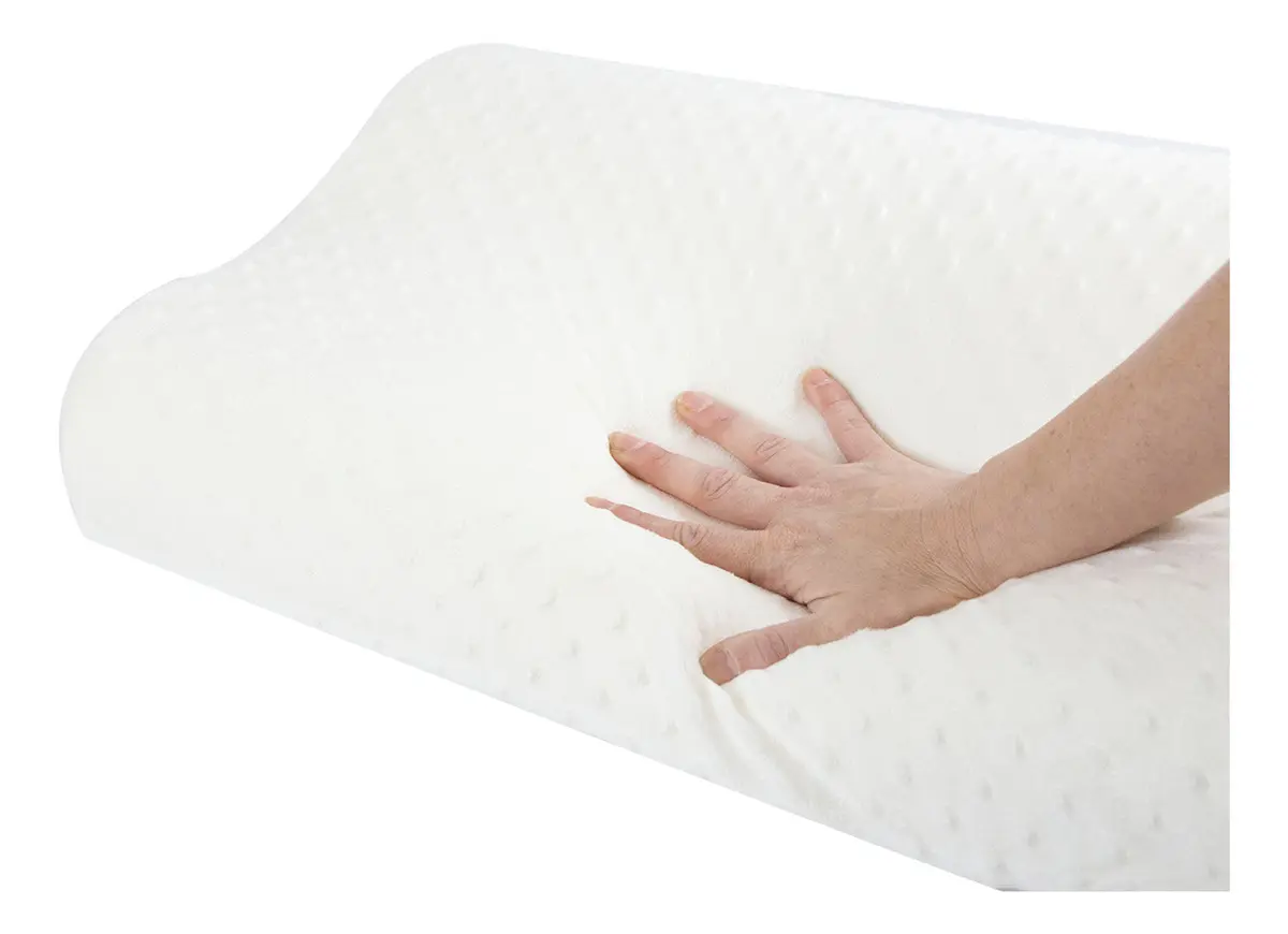 Almohada Inteligente Viscoelástica Cervical 40x60 Dakota Alm001 Con Funda Blanco