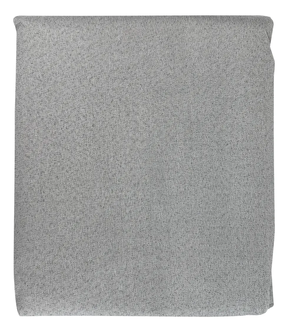 Cortina Blackout 2 Paños Dakota 210cm Alto X 140cm Ancho Con Sujetador Decorativo De Regalo Color Gris Claro