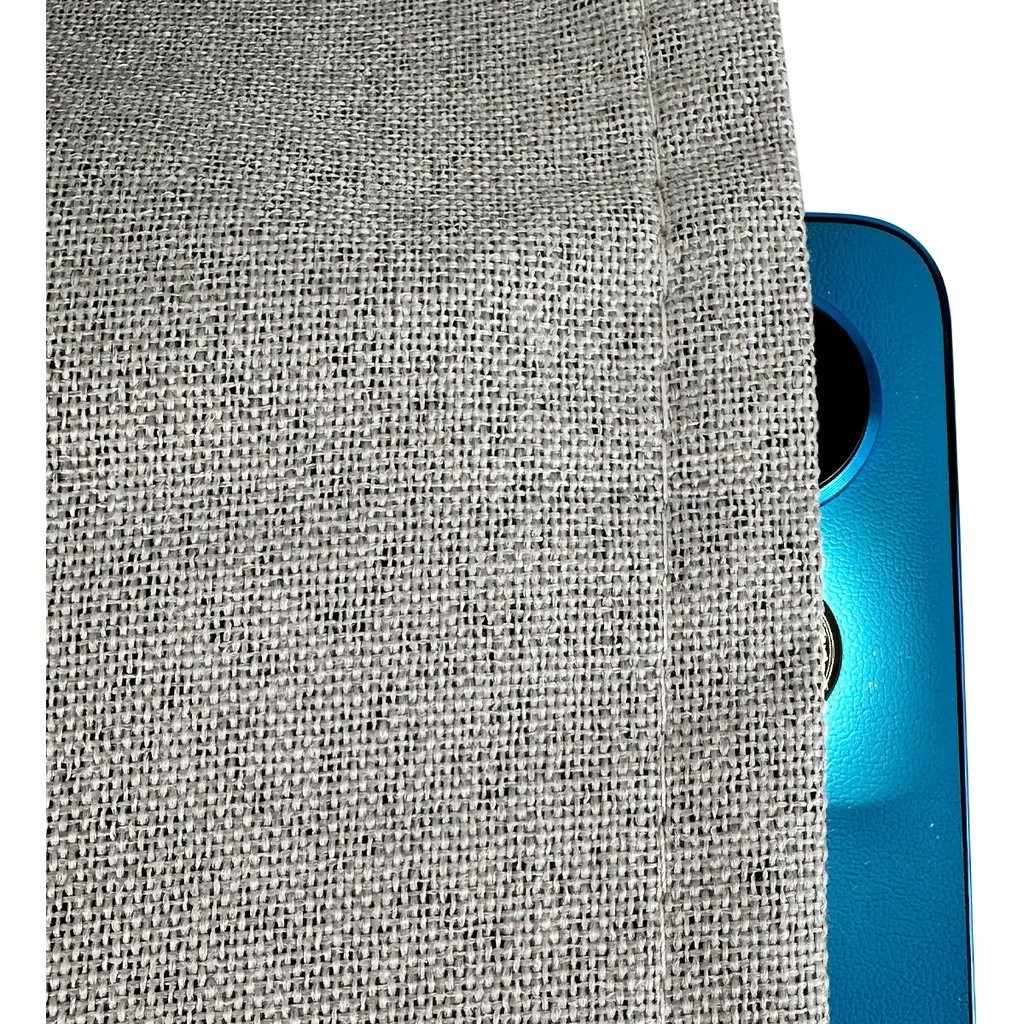 Cortina Blackout 2 Paños Dakota 210cm Alto X 140cm Ancho Con Sujetador Decorativo De Regalo Color Gris Claro