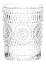 Set X6 Vasos Vidrio Tallado 300ml Dakota Elegantes Apto Lavavajillas Trasparente
