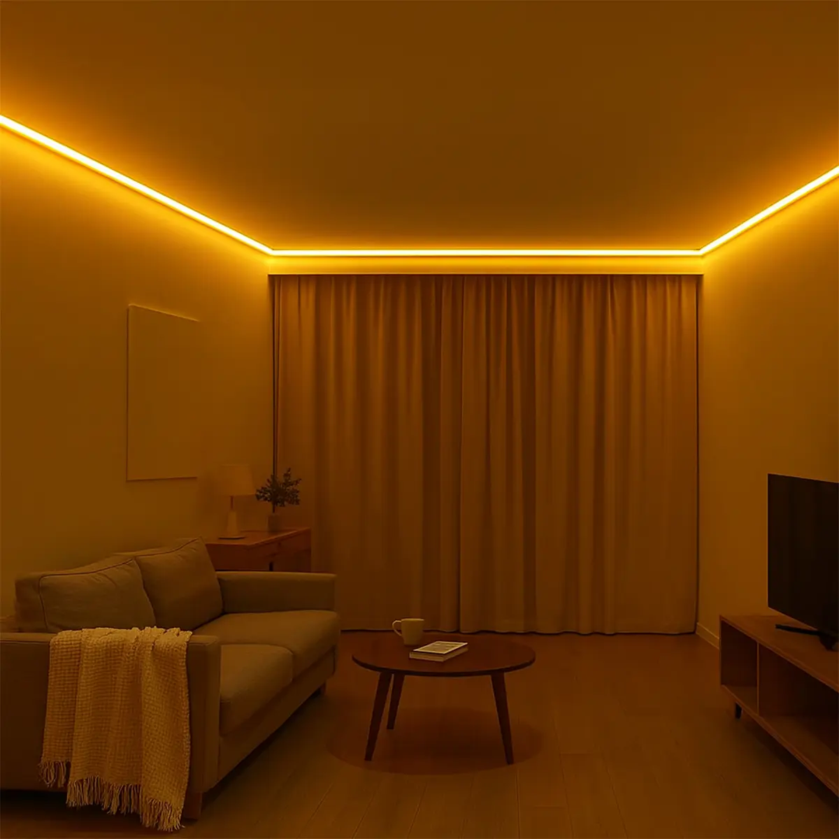 Kit Tira Led Manguera Neón Dakota 5m Blanca Cálida 120leds Interior Exterior Blanco Cálido
