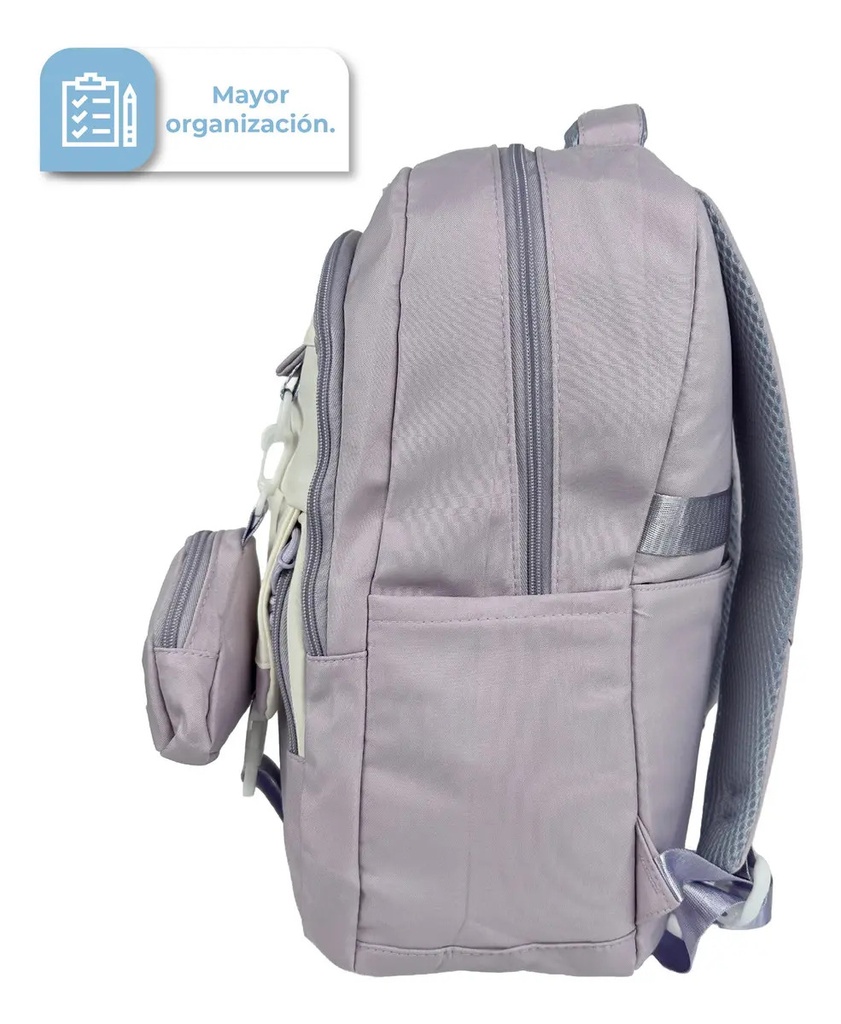 Combo Monopatín Infantil Altura Regulable + Mochila Escolar Porta Notebook 15.6 Negro