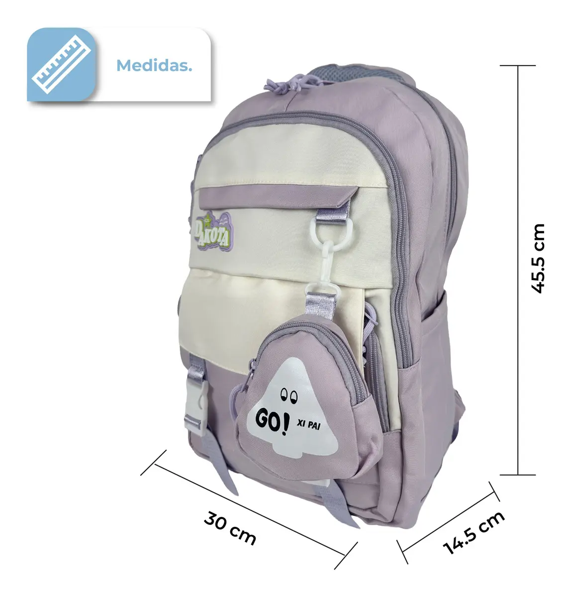 Combo Monopatín Infantil Altura Regulable + Mochila Escolar Porta Notebook 15.6 Negro