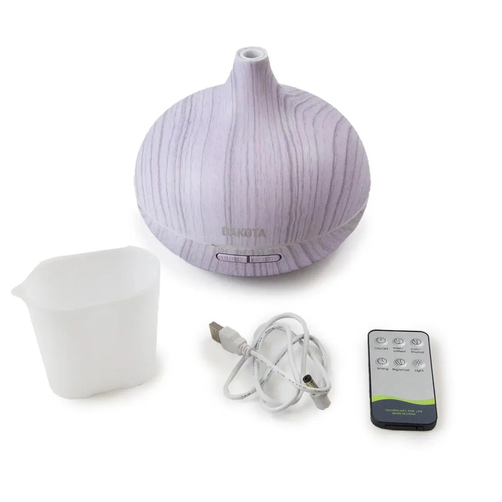 Combo X2 Humidificador De Aire Y Aromaterapia Dakota Con Luz Led Lila