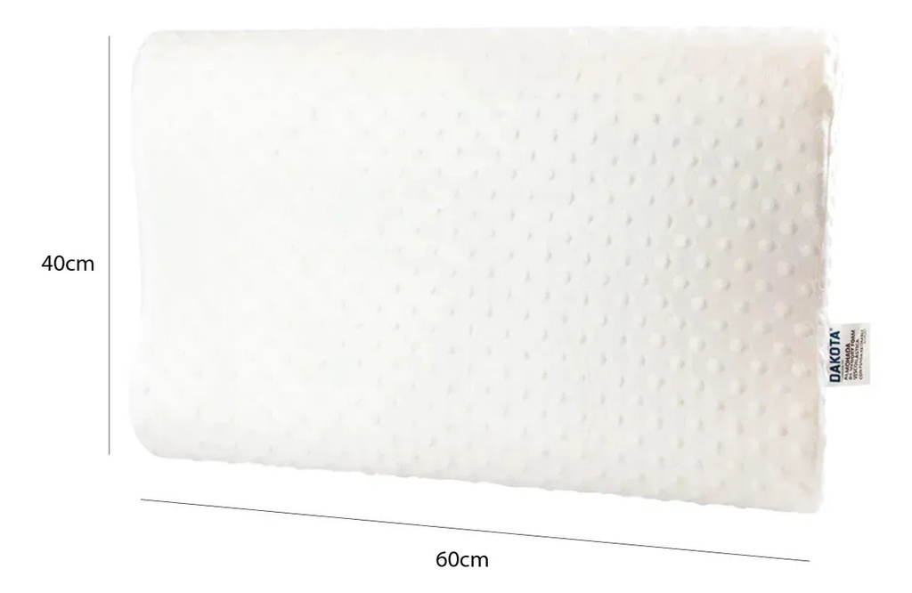 Combo X2 Almohadas Inteligentes Viscoelásticas Cervical Dakota 34x52 Blancas Blanco