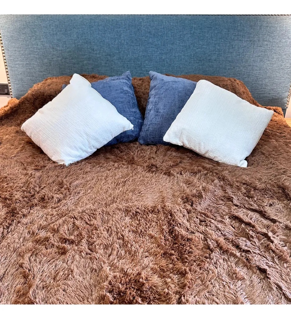 Combo 2 Almohadones Decorativos Pana Sintético Dakota Con Cierre Lavable 40x40 Beige Texturizado