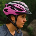 Casco Bicicleta Dakota Regulable Liviano Con Visera Color Rosa Talle L