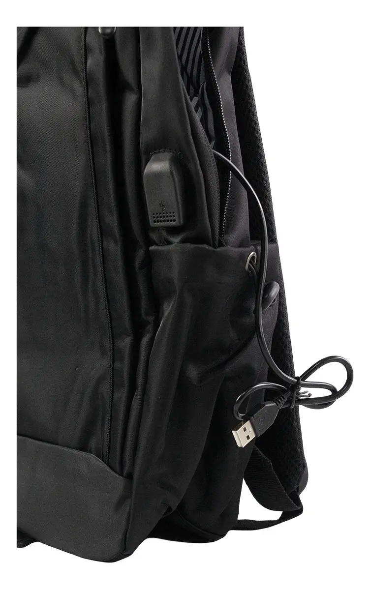 Mochila Urbana Impermeable Dakota Para Notebook Color Negro