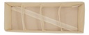 Organizador Cajón Ropa Interior Dakota Oc040 Plegable 4 Divisiones Beige
