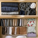 Organizador Cajón Ropa Interior Dakota Oc040 Plegable 4 Divisiones Beige