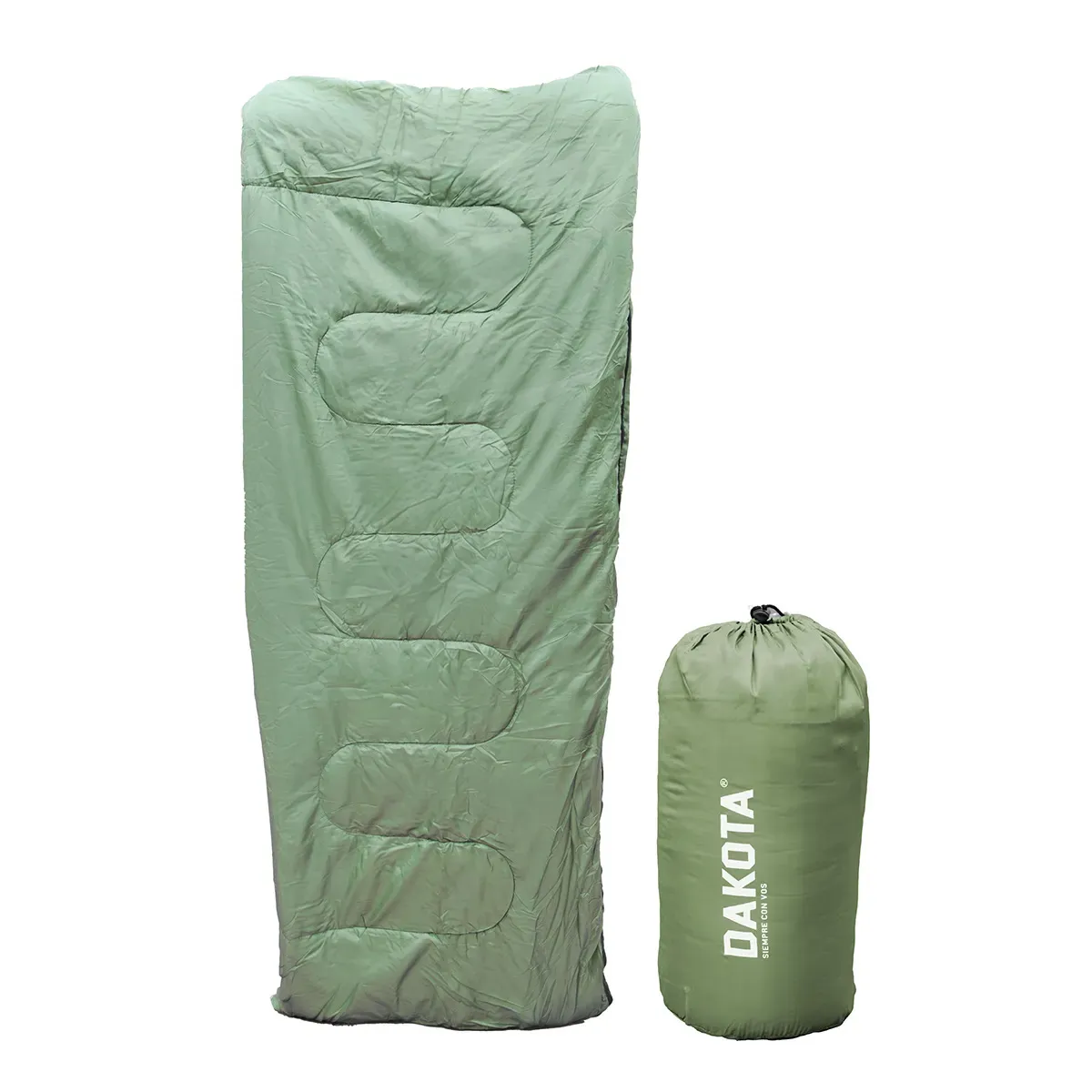 Combo Camping Dakota Colchón Inflable 2 Plazas + 2 Bolsas De Dormir Térmicas Azul Marino