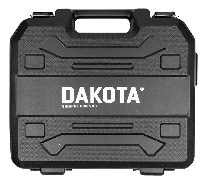 Combo Taladro Destornillador Inalámbrico Dakota 21v + Set Herramientas 108 Piezas Con Valija Llaves Tubo Puntas Kit Profesional Hogar