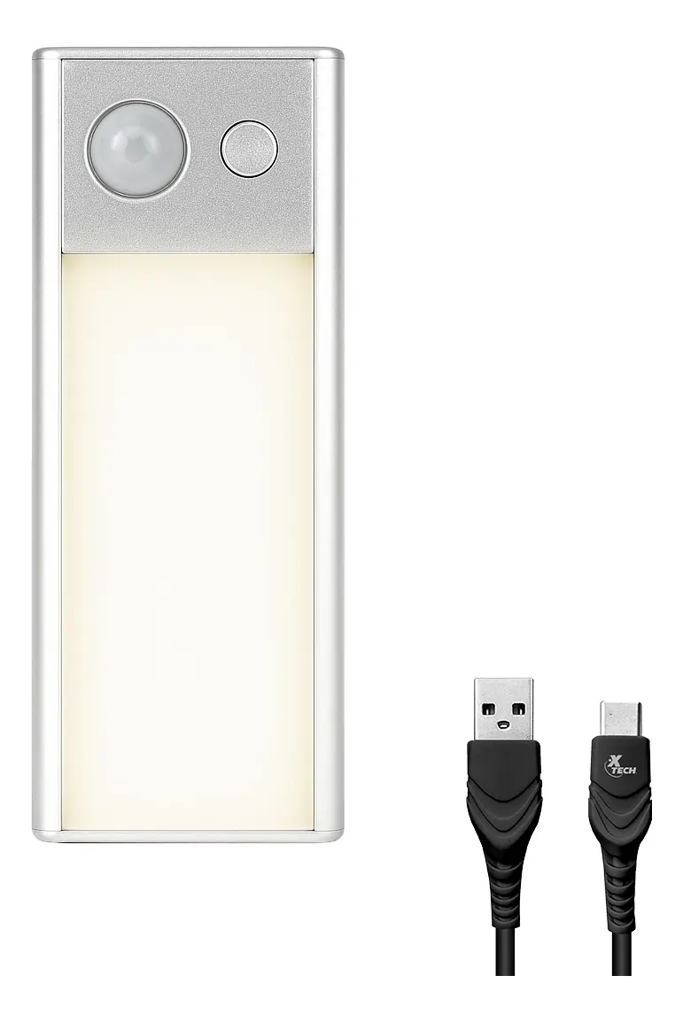 Combo X 4 Barra De Luz Led Sensor Movimiento Recargable 12x4cm Dakota Fría Cálida Neutro Nivel De Brillo Ajustable Bajo Alacena, Cocina Blanco Cálido Frio Neutro